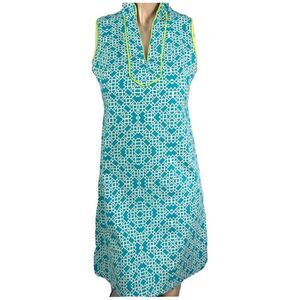 Vince Camuto summer print tunic sheath dress size 4